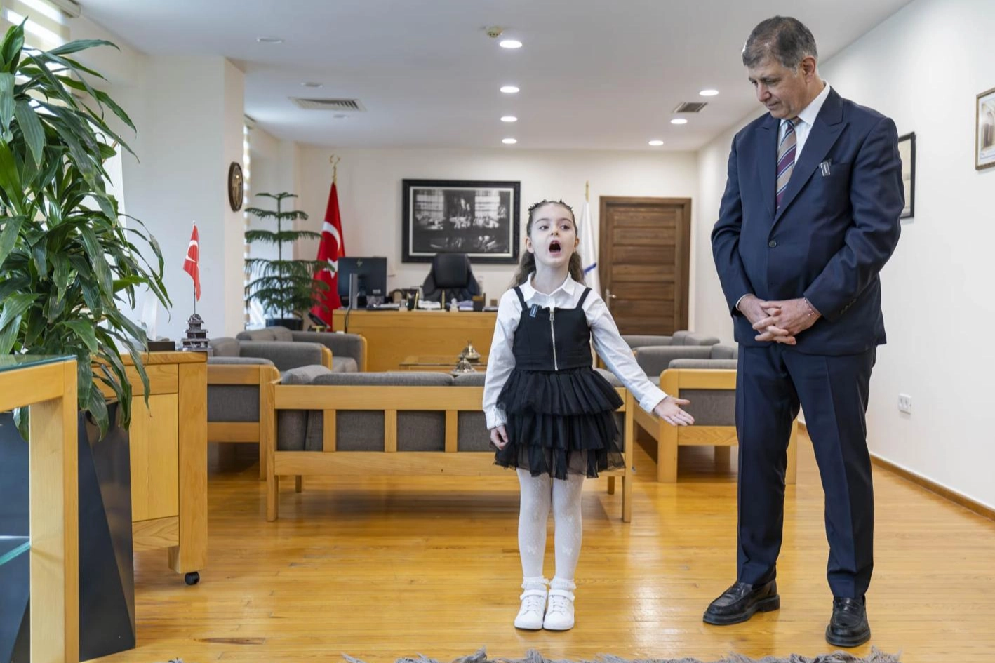 4 yaşından beri İstiklal Marşı&rsquo;nı ezbere okuyor