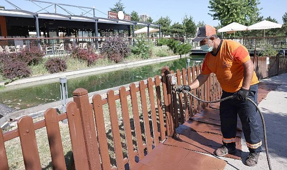 &Ccedil;ankaya parkları onarımdan ge&ccedil;iyor